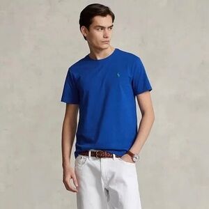 NWT. Polo Ralph Lauren Men's Classic Fit Crewneck Cotton T-Shirt. Blue. Size: L
